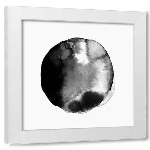 New Moon II  White Modern Wood Framed Art Print by PI Studio