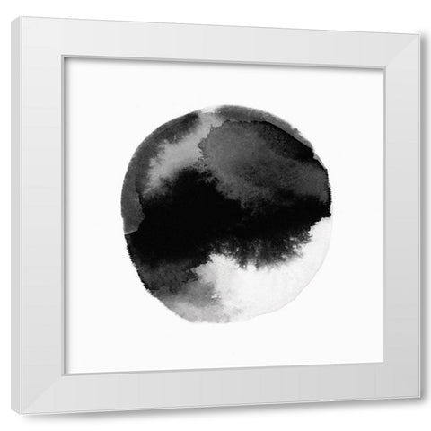 New Moon III  White Modern Wood Framed Art Print by PI Studio