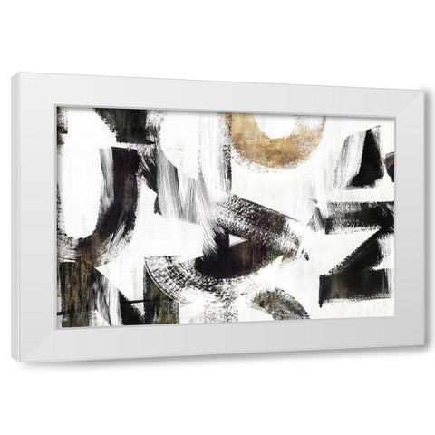 Concept I  White Modern Wood Framed Art Print by PI Studio