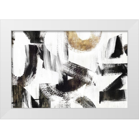 Concept I  White Modern Wood Framed Art Print by PI Studio