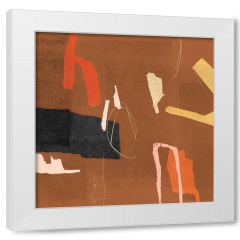 Ultra I Cinnamon Version White Modern Wood Framed Art Print by PI Studio