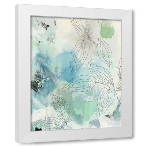 Bloomer I White Modern Wood Framed Art Print by PI Studio