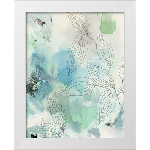 Bloomer I White Modern Wood Framed Art Print by PI Studio