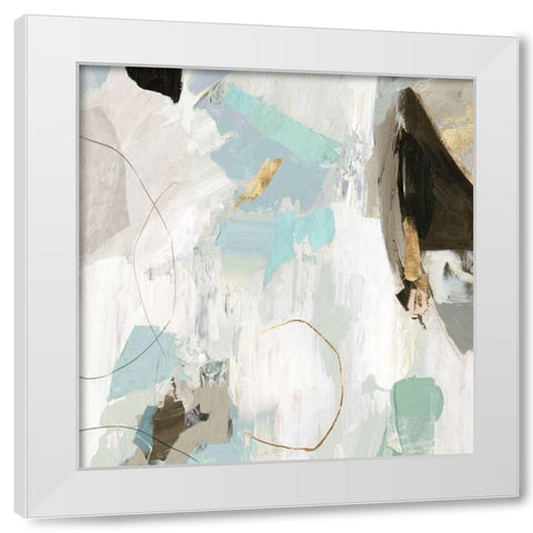 Flickered  White Modern Wood Framed Art Print by PI Studio