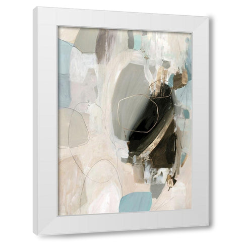 Gleamed  White Modern Wood Framed Art Print by PI Studio