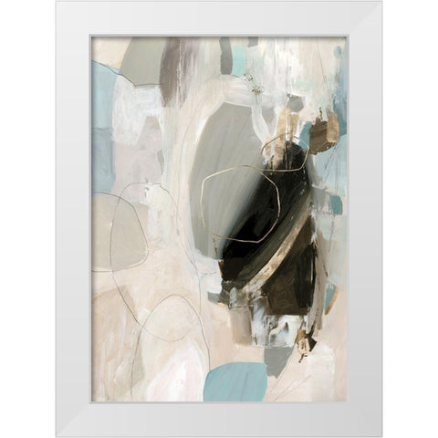 Gleamed  White Modern Wood Framed Art Print by PI Studio