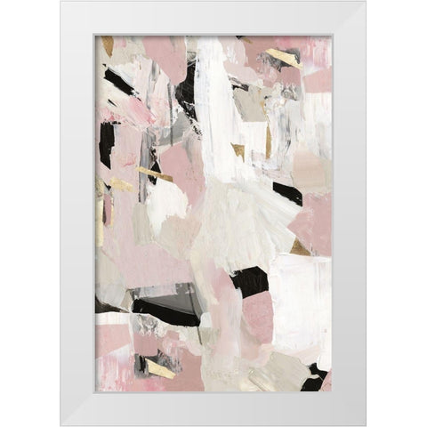 Black Rose Gold II  White Modern Wood Framed Art Print by PI Studio