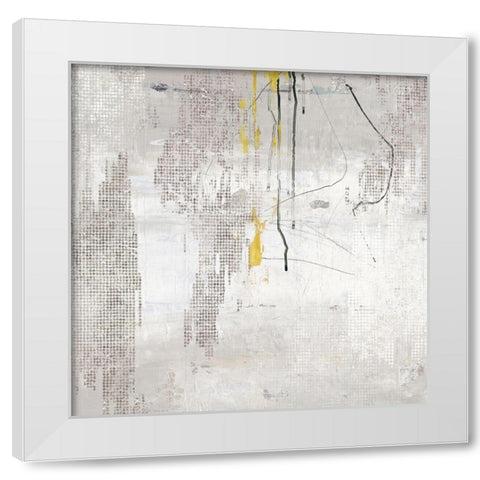 Trickle I  White Modern Wood Framed Art Print by PI Studio