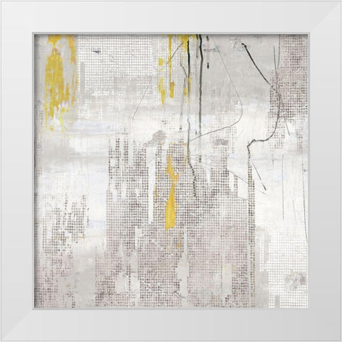 Trickle II  White Modern Wood Framed Art Print by PI Studio