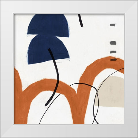 Elasticity II  White Modern Wood Framed Art Print by PI Studio