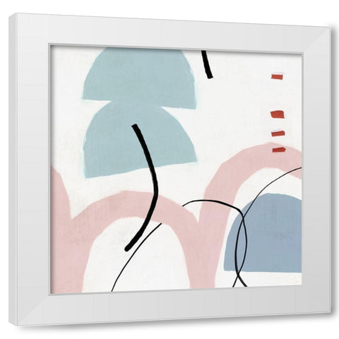 Elasticity II Blush Version  White Modern Wood Framed Art Print by PI Studio