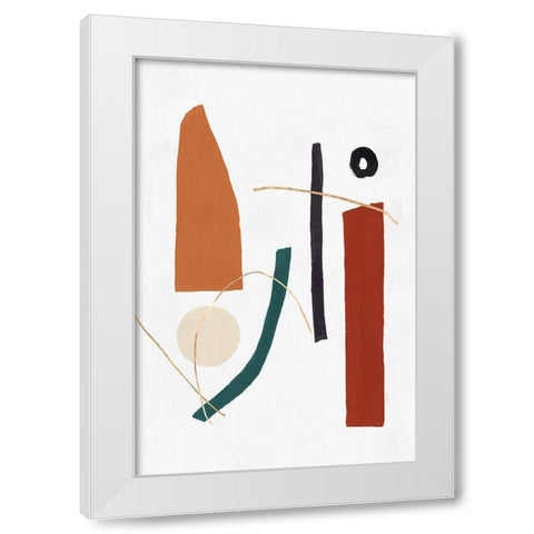 Precision I  White Modern Wood Framed Art Print by PI Studio