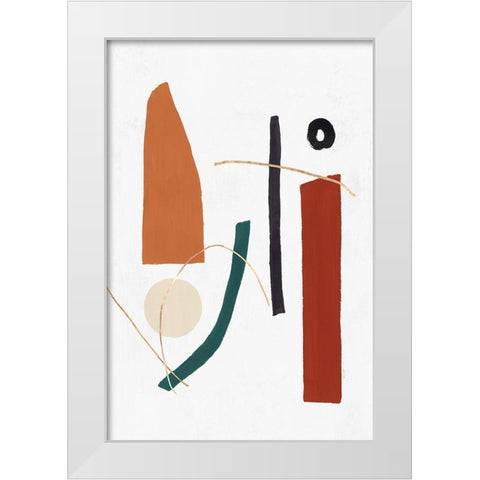 Precision I  White Modern Wood Framed Art Print by PI Studio