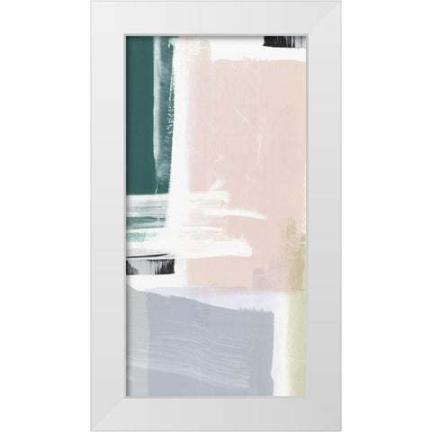 Ash and Silk I White Modern Wood Framed Art Print by PI Studio