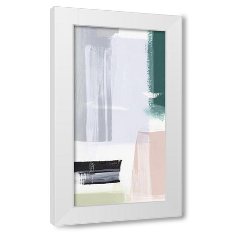 Ash and Silk II White Modern Wood Framed Art Print by PI Studio