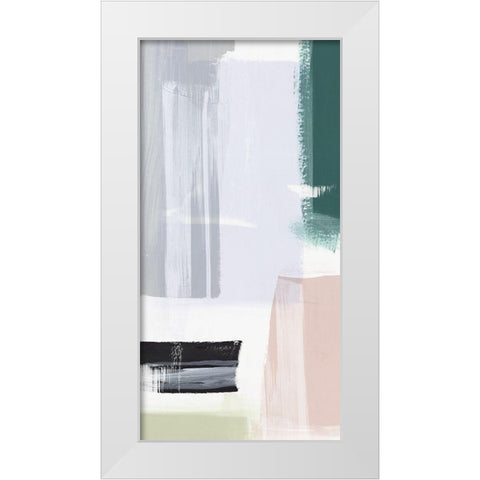 Ash and Silk II White Modern Wood Framed Art Print by PI Studio