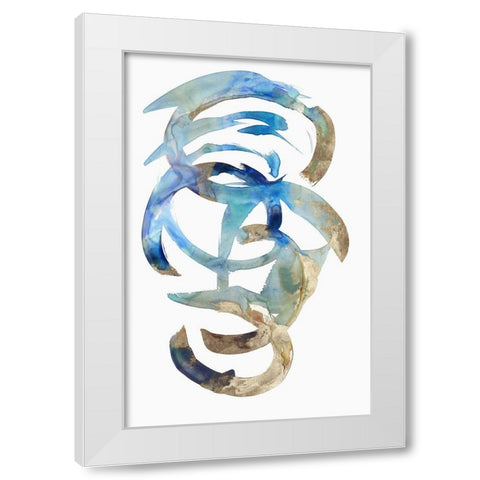 Pristine Answer White Modern Wood Framed Art Print by PI Studio