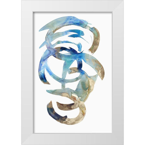 Pristine Answer White Modern Wood Framed Art Print by PI Studio