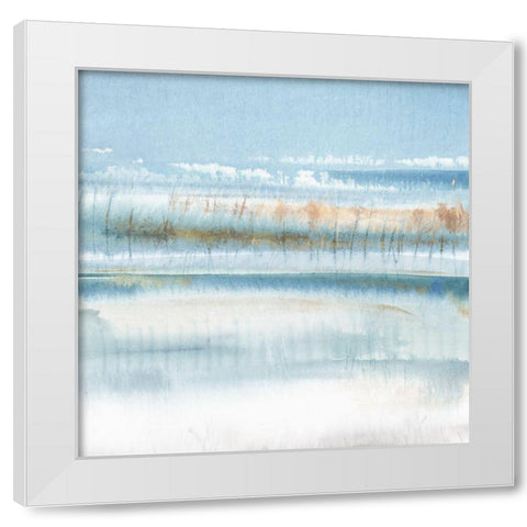 Immersed III White Modern Wood Framed Art Print by PI Studio