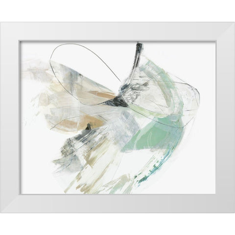 Breath In Between III  White Modern Wood Framed Art Print by PI Studio