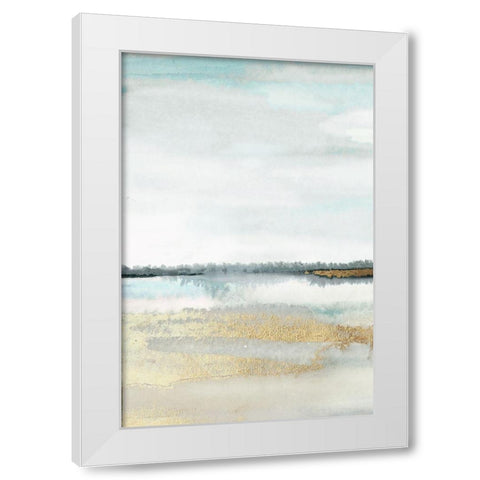 Beautiful Place - Panel 1 White Modern Wood Framed Art Print by PI Studio