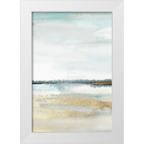 Beautiful Place - Panel 1 White Modern Wood Framed Art Print by PI Studio