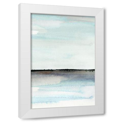 Beautiful Place - Panel 5 White Modern Wood Framed Art Print by PI Studio