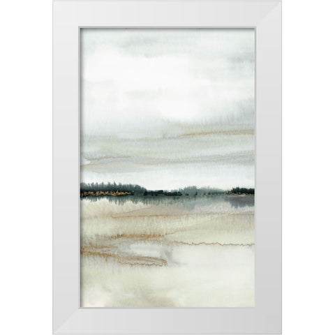 Home Before Dark II   White Modern Wood Framed Art Print by PI Studio