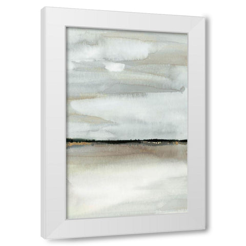 Home Before Dark III   White Modern Wood Framed Art Print by PI Studio