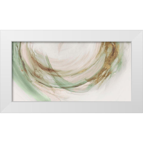 Circle of Life I White Modern Wood Framed Art Print by PI Studio