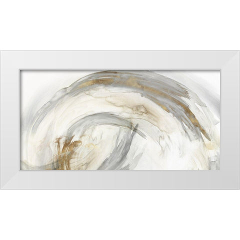 Circle of Life II White Modern Wood Framed Art Print by PI Studio