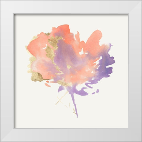 Silent Flower White Modern Wood Framed Art Print by PI Studio