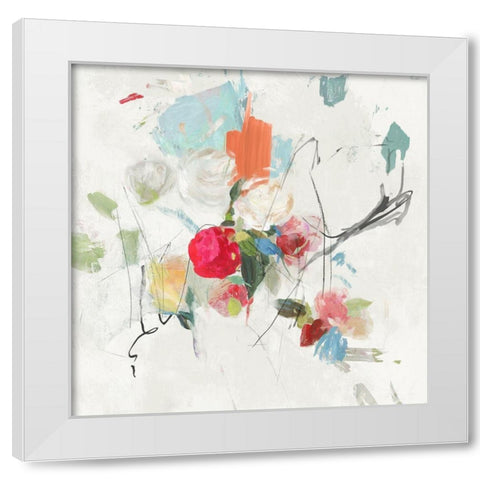 Spreading Love I White Modern Wood Framed Art Print by PI Studio