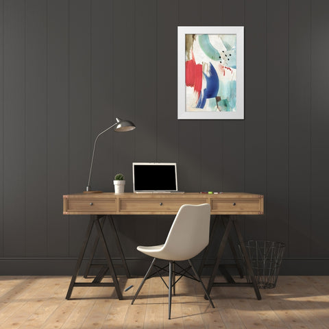 Vitalizing II White Modern Wood Framed Art Print by PI Studio