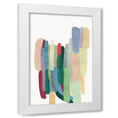 Transcendental White Modern Wood Framed Art Print by PI Studio