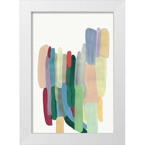 Transcendental White Modern Wood Framed Art Print by PI Studio