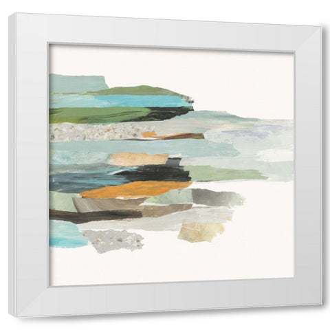 Course I White Modern Wood Framed Art Print by PI Studio