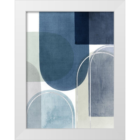 Framed Move II  White Modern Wood Framed Art Print by PI Studio