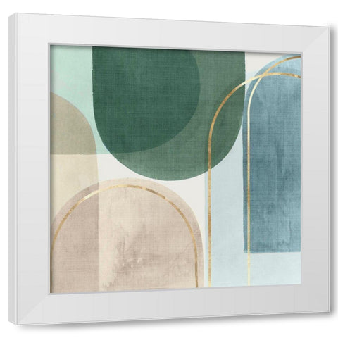 Framed Move II  White Modern Wood Framed Art Print by PI Studio