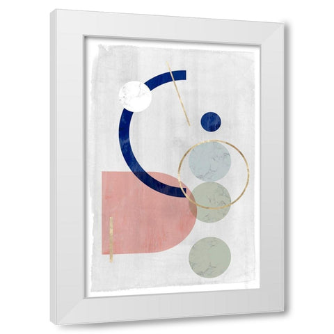 Joy and Philosophy I White Modern Wood Framed Art Print by PI Studio