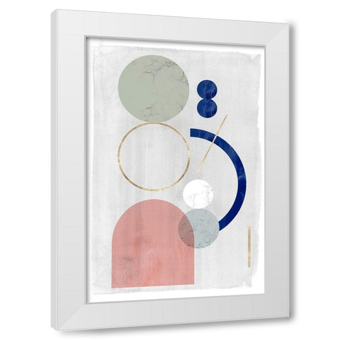 Joy and Philosophy II White Modern Wood Framed Art Print by PI Studio