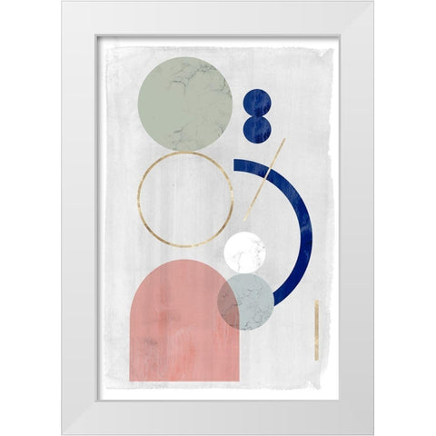 Joy and Philosophy II White Modern Wood Framed Art Print by PI Studio