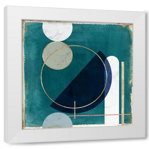 Restricted Fragment I White Modern Wood Framed Art Print by PI Studio