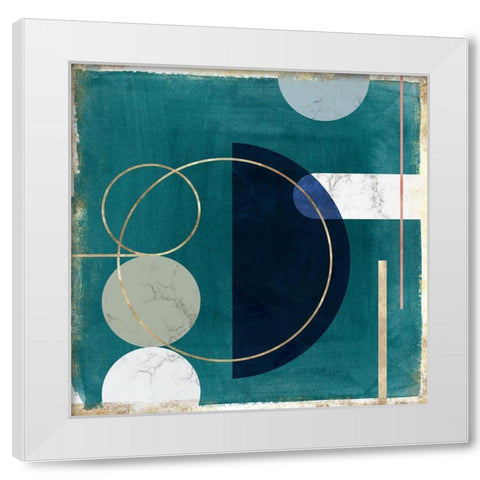 Restricted Fragment II White Modern Wood Framed Art Print by PI Studio