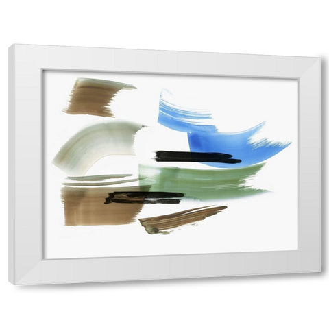 Emanation I White Modern Wood Framed Art Print by PI Studio