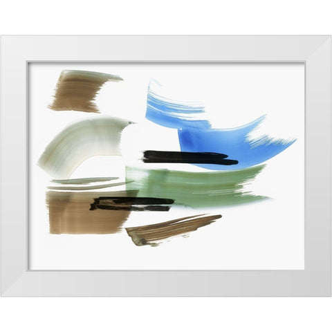 Emanation I White Modern Wood Framed Art Print by PI Studio