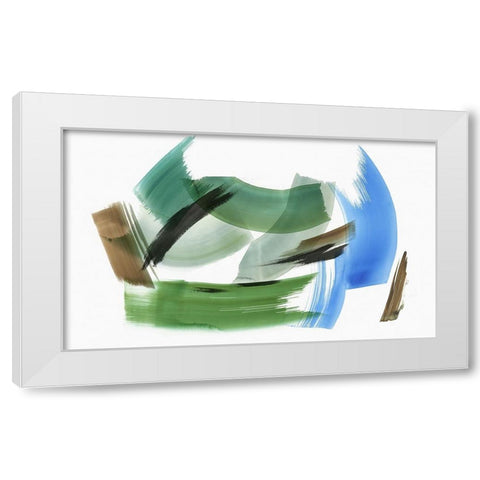 Emanation II White Modern Wood Framed Art Print by PI Studio