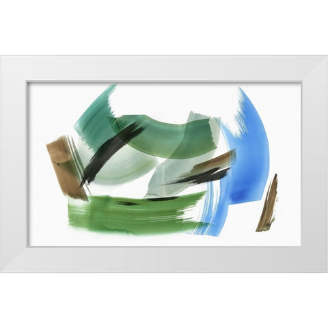 Emanation II White Modern Wood Framed Art Print by PI Studio