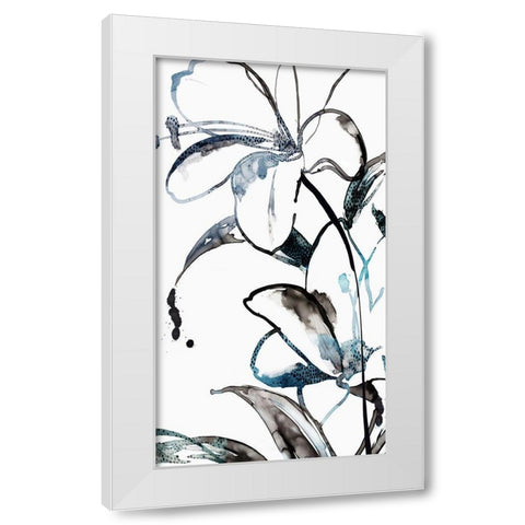 Wild Lily I White Modern Wood Framed Art Print by PI Studio