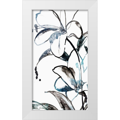 Wild Lily I White Modern Wood Framed Art Print by PI Studio